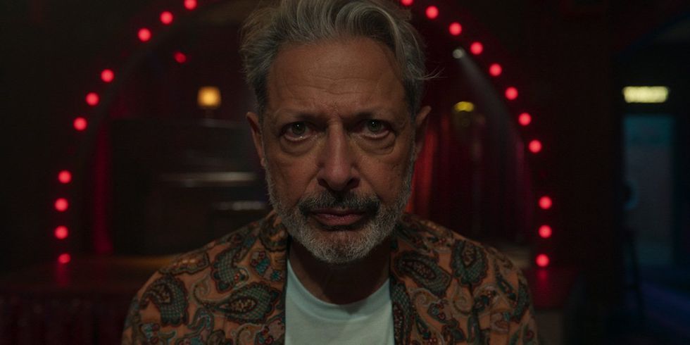 Jeff Goldblum as zeus in Kaos