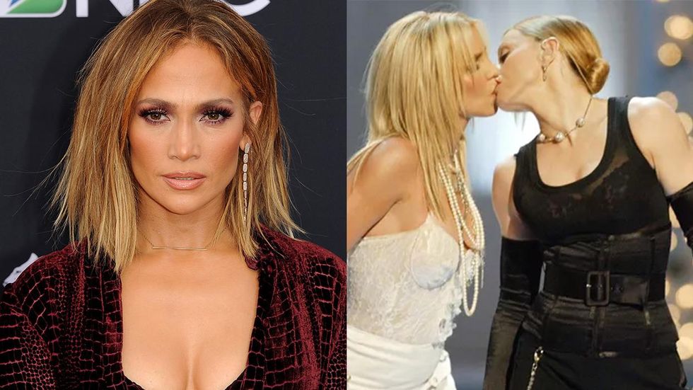 Jennifer Lopez, Christina Aguilera, Britney Spears, Madonna, Kiss