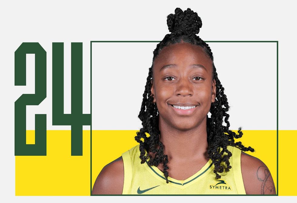 Jewell Loyd photo gallery queer women 2025 WNBA womens professional basketball league