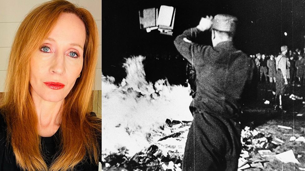 jk rowling Berlin nazis burning books including thousands stolen Magnus Hirschfeld LGBTQ transgender research library