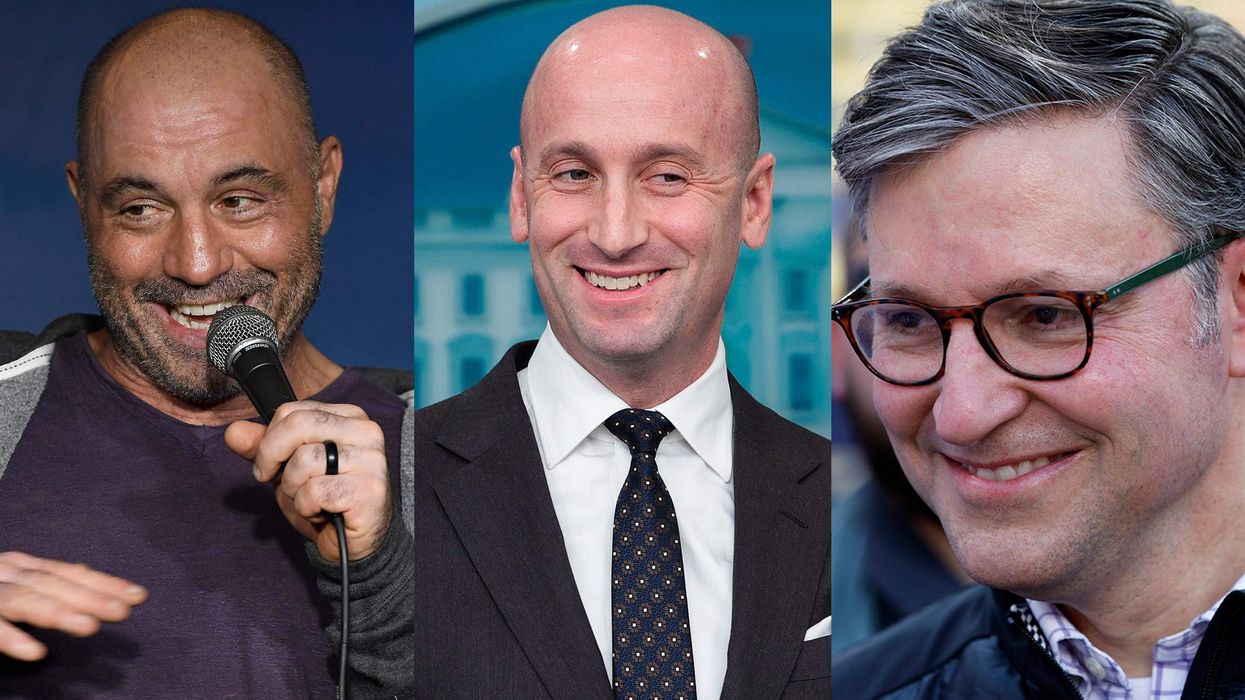 Joe Rogan, Stephen Miller, and Mike Johnson