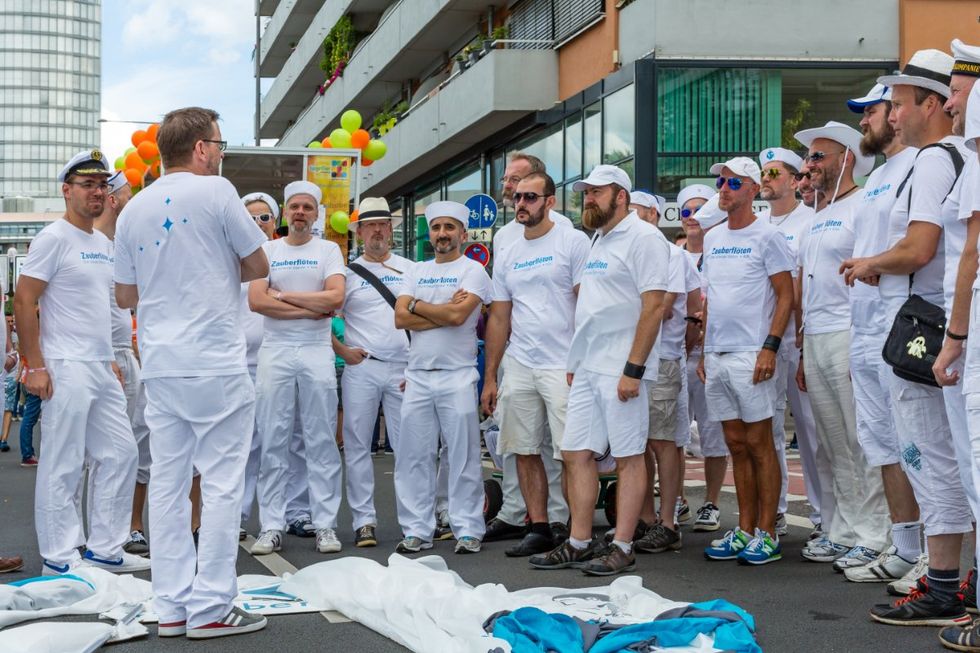 Join a gay man's chorus/a cappella group