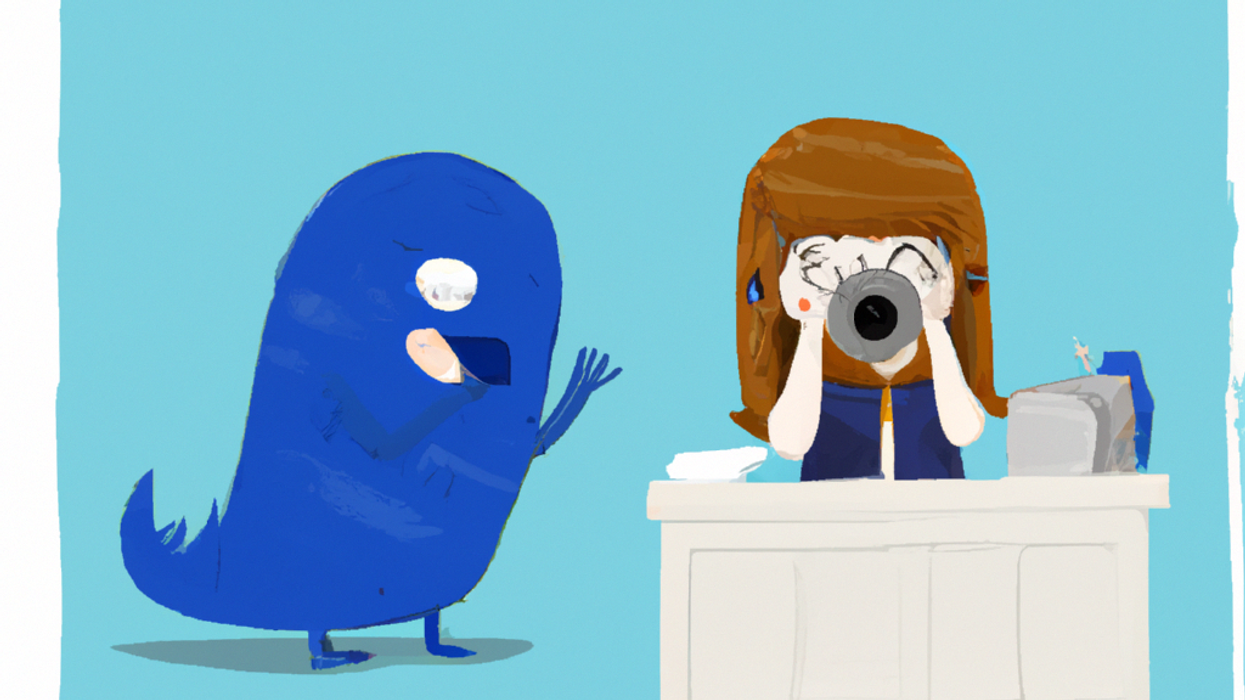 journalist hiding from a monster