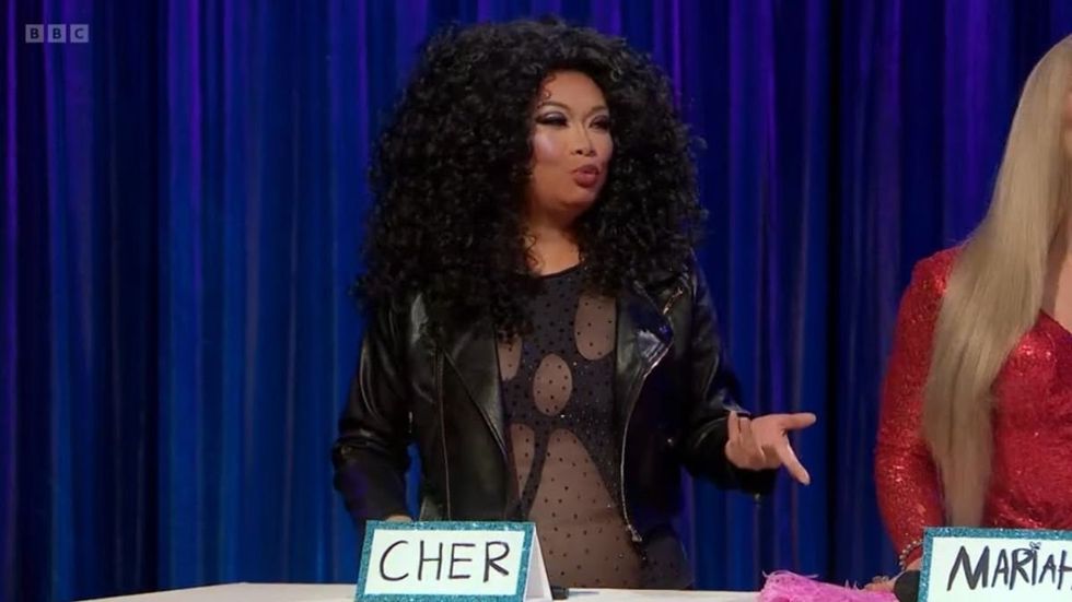 Jujubee as Cher on Drag Race UK vs the World season 1