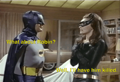 Julie Newmar as Catwoman.