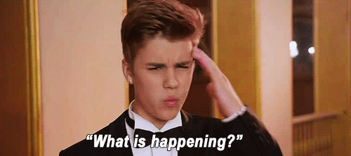Justin Bieber What is happening gif