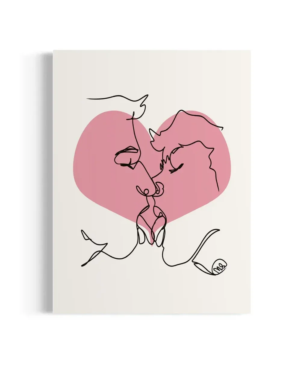 JUSTMIKEYSART - LOVE KISS ART PRINT