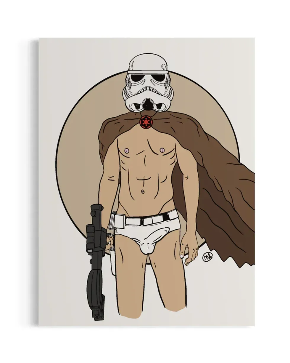 JUSTMIKEYSART - SEXY TROOPER ART PRINT
