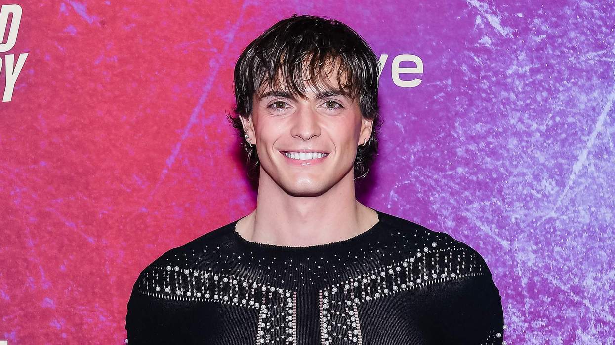 Kaden Connors attends the premiere of Heated Rivalry.