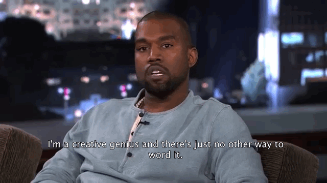 Kanye Creative Genius gif