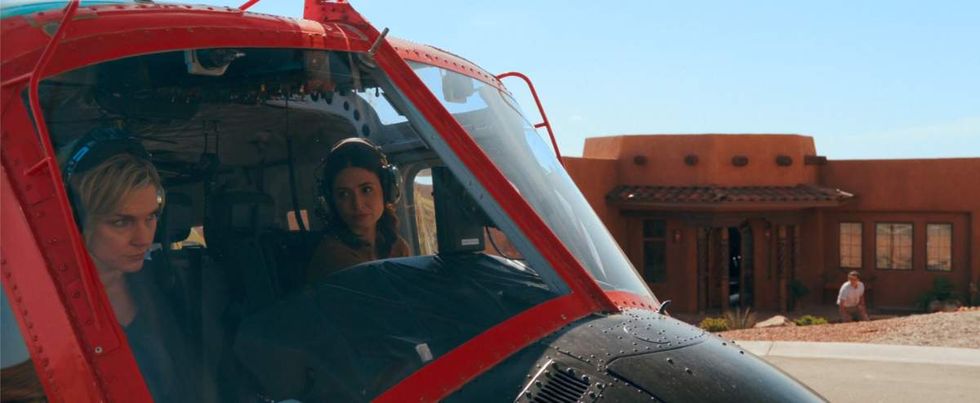 Karolina Wydra and Rhea Seehorn in 'Pluribus'