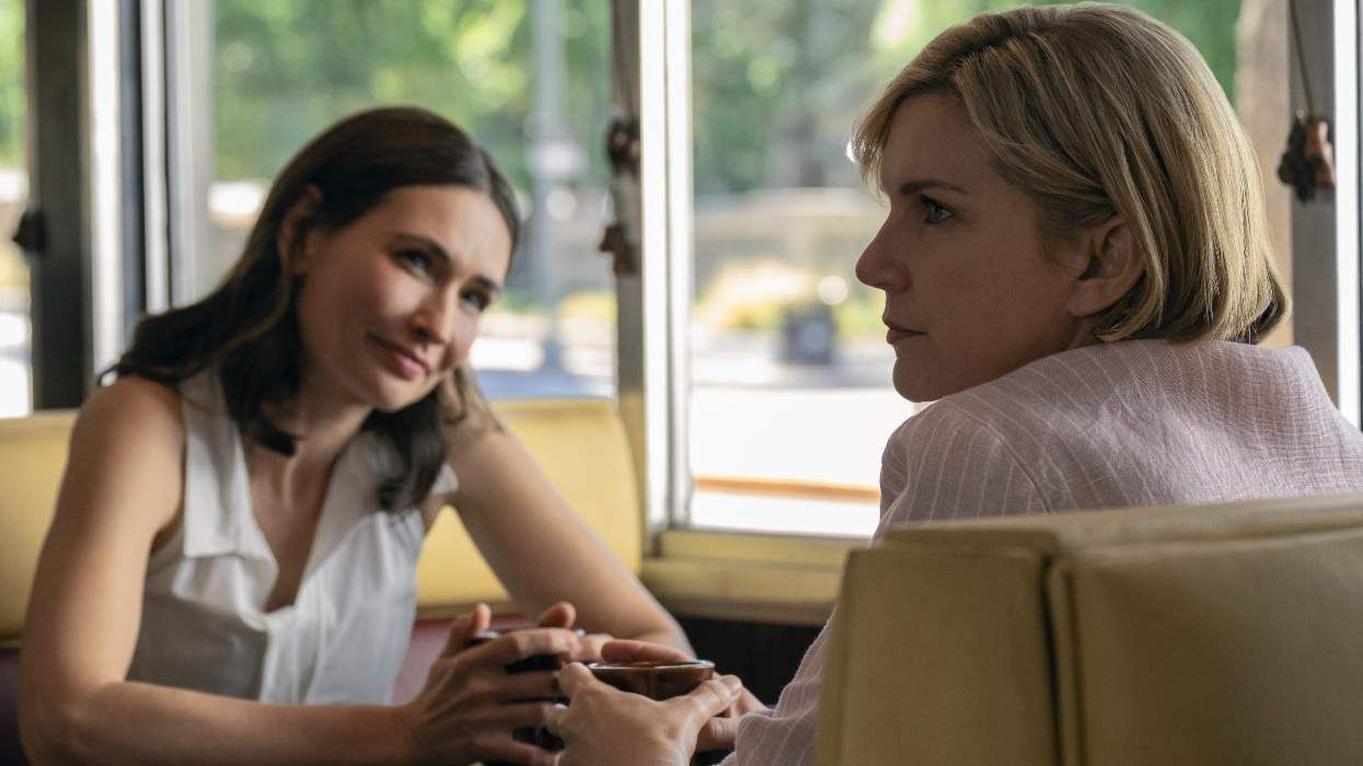 Karolina Wydra and Rhea Seehorn in 'Pluribus'