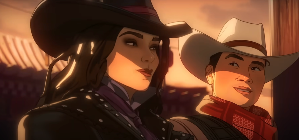 Kate Bishop as a cowboy in "What If...?"