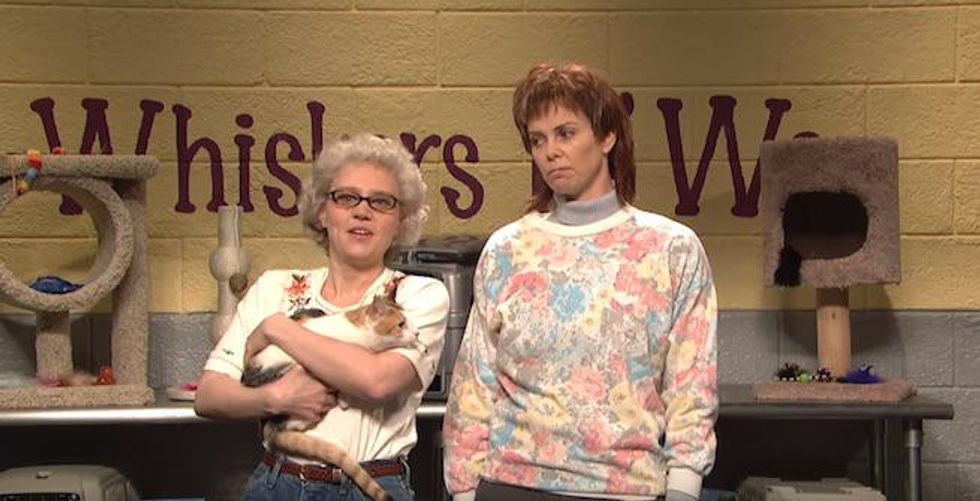 Kate McKinnon and Charlize Theron