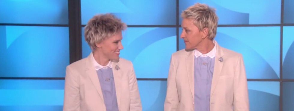 Kate McKinnon and Ellen DeGeneres