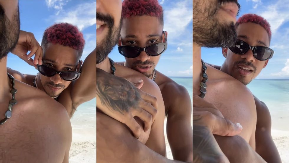 Keiynan Lonsdale shows off new man 