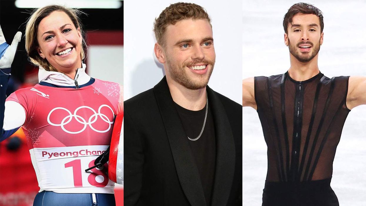 Kendall Wesenberg, Gus Kenworthy, and Guillaume Cizeron