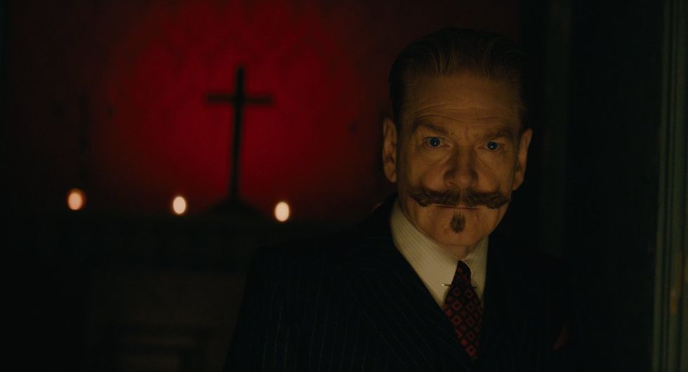 Kenneth Branagh as Hercule Poirot in 20th Century Studios' A HAUNTING IN VENICE. Photo courtesy of 20th Century Studios. \u00a9 2023 20th Century Studios. All Rights Reserved.