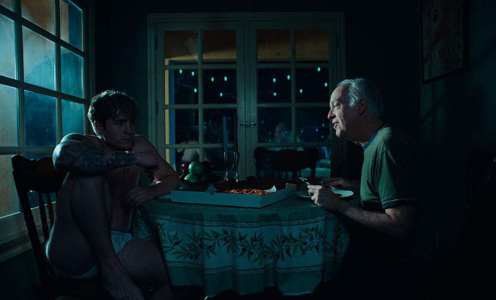 Kieron Moore and Reed Birney in Elliot Tuttle's 'Blue Film'