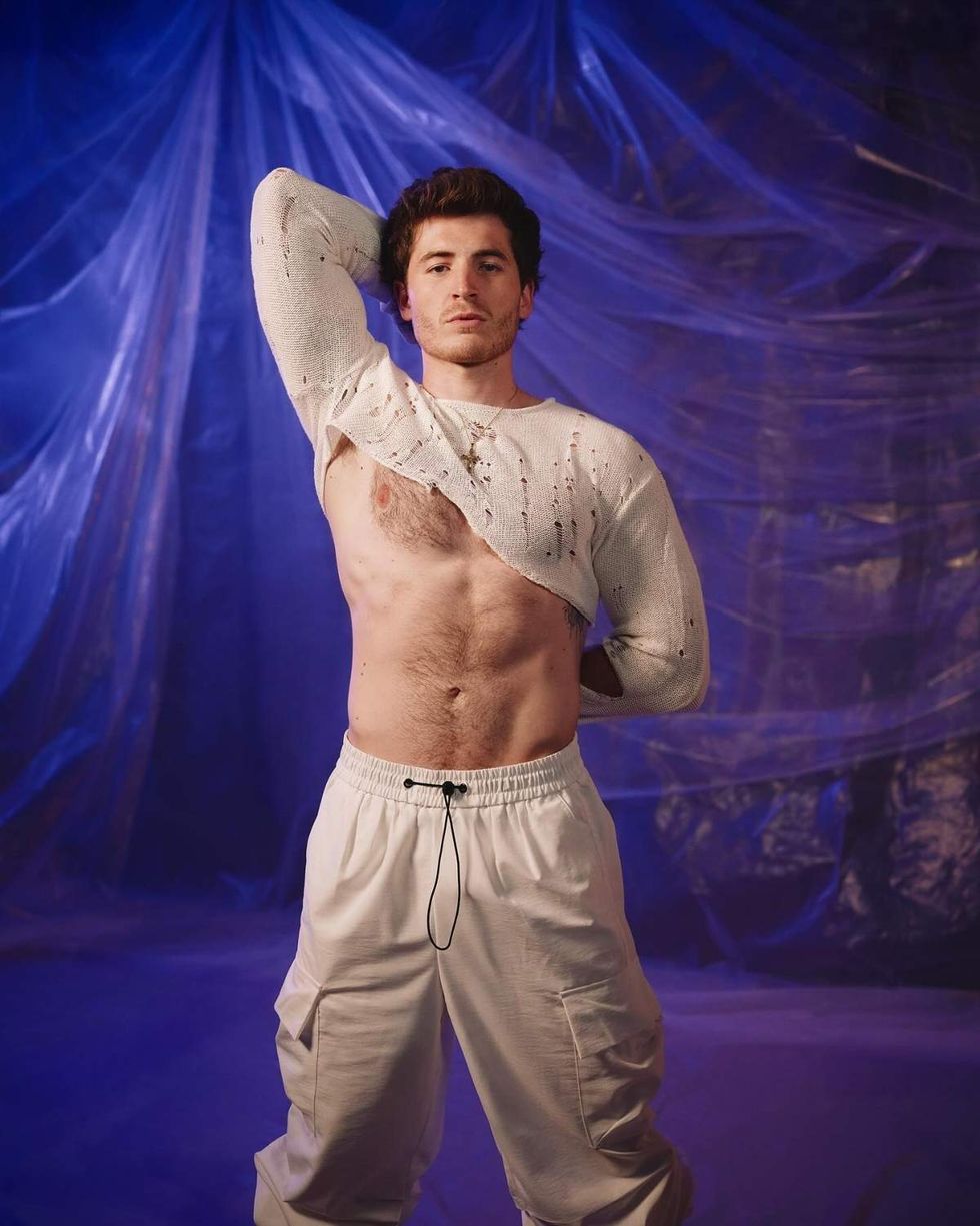 Kieron Moore in a photoshoot for Netflix\u2019s \u200bBoots\u200b