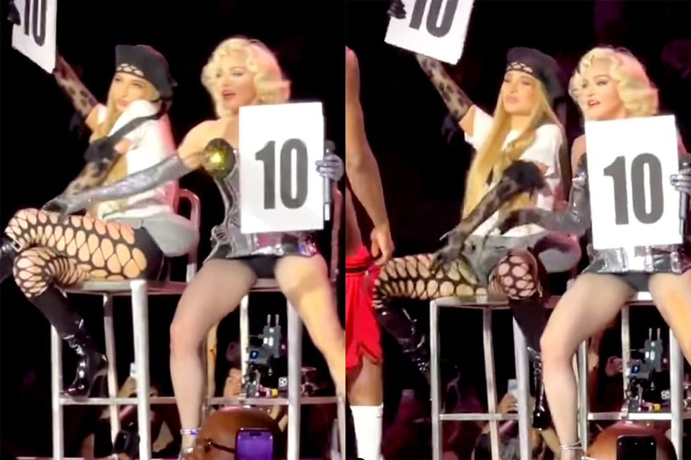 Kim Petras meets Madonna fun sexy surprise on stage miami concert
