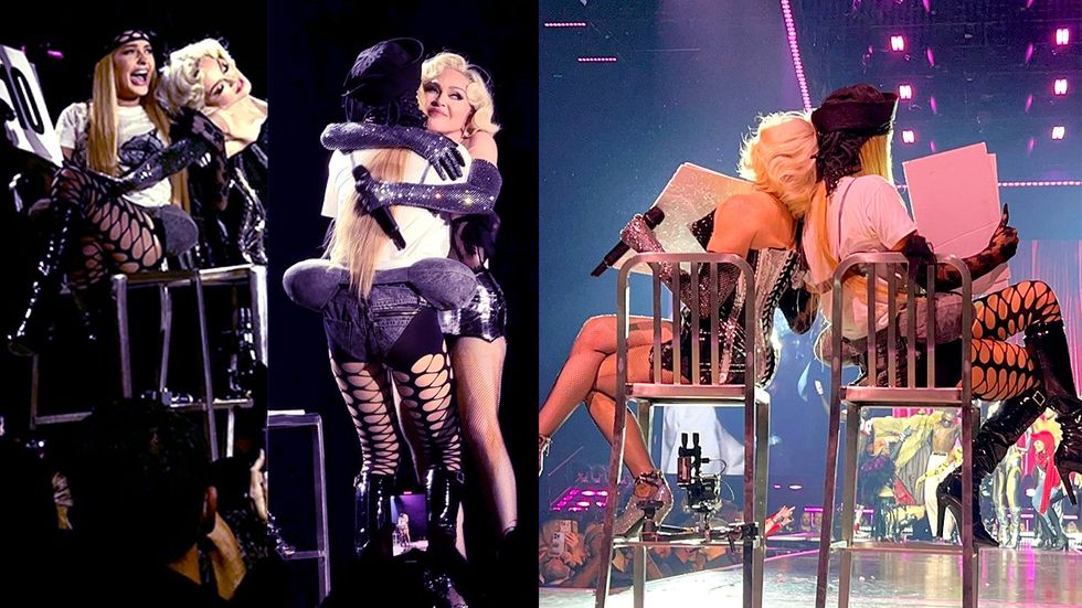 Kim Petras meets Madonna fun sexy surprise on stage miami concert