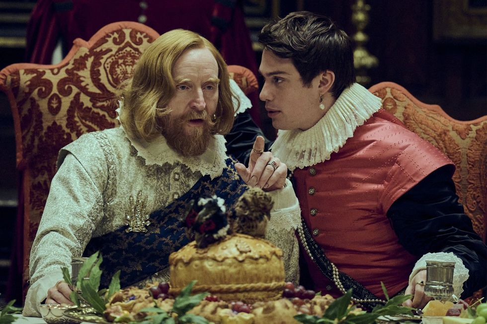 King James and George Villiers in Mary and George