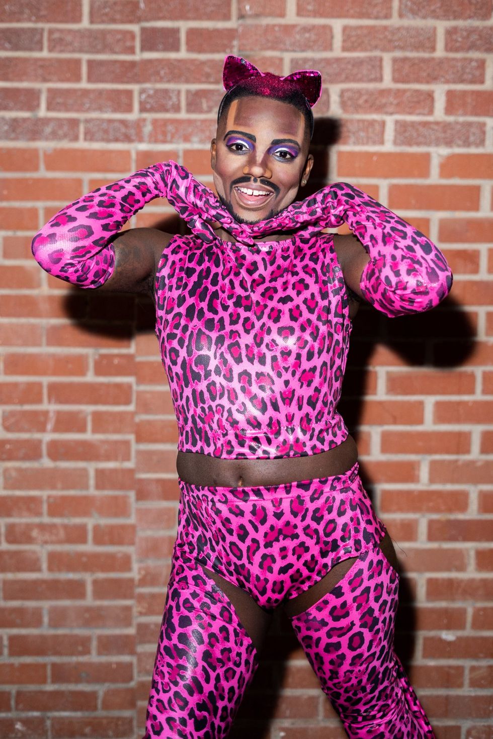 King Perka $exxx as a pink leopard