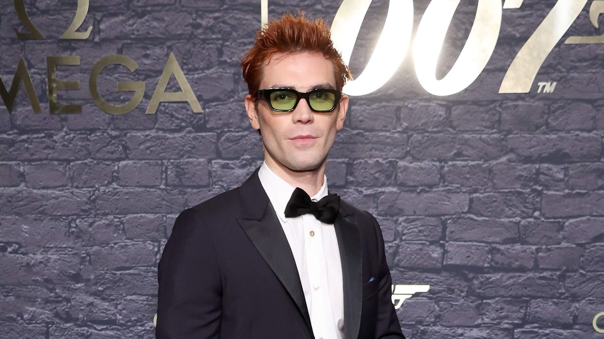 KJ Apa attends a special event hosted by Omega to celebrate 60 years of James Bond.