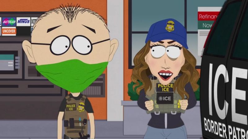 Kristi Noem's face melts on 'South Park'