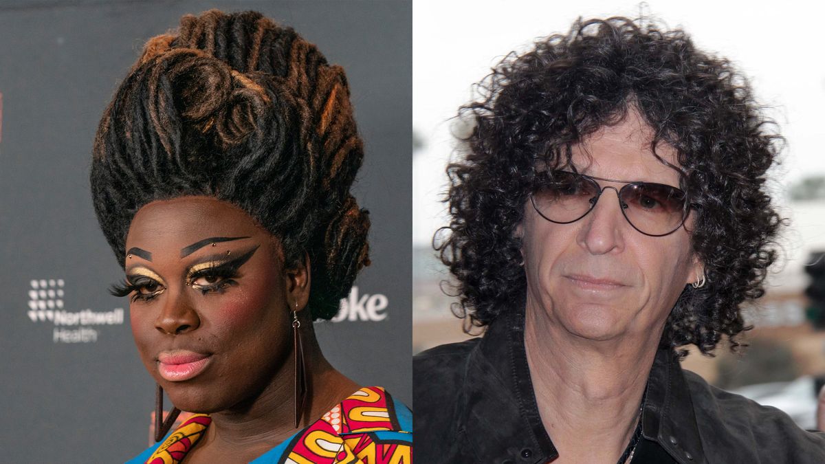 (L) Bob the Drag Queen and (R) Howard Stern