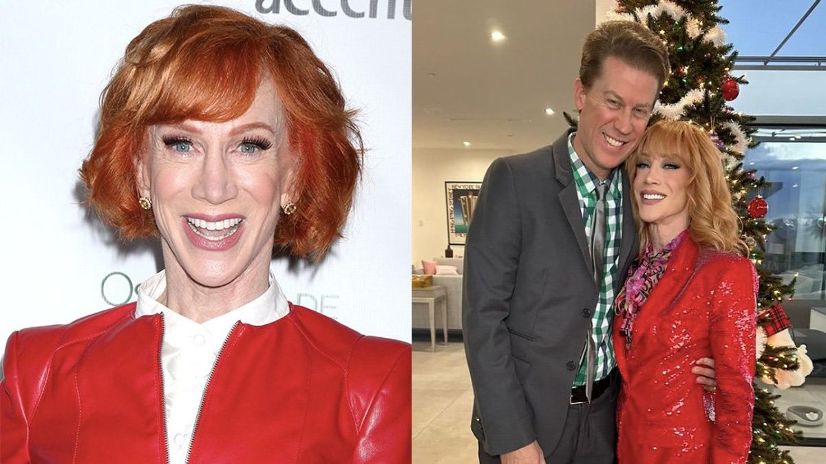 (L) Kathy Griffin, (R) Randy Bick and Kathy Griffin