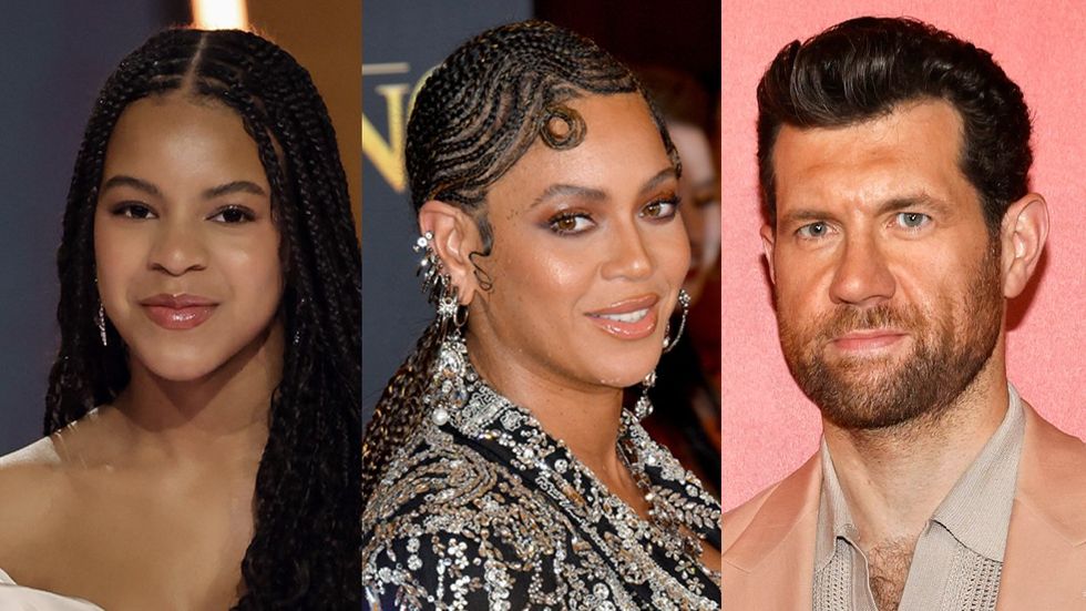 (L-R) Blue Ivy Carter​, Beyoncé Knowles-Carter, and Billy Eichner among stars in live-action Mufasa prequel from Disney