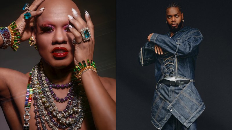 (L-R) Kevin Aviance; serpentwithfeet