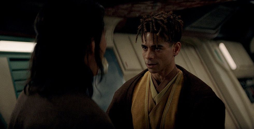 (L-R): Master Sol\u00a0(Lee Jung-jae) and Yord Fandar\u00a0(Charlie Barnett) in Lucasfilm's THE ACOLYTE, exclusively on Disney+. \u00a92024 Lucasfilm Ltd. & TM. All Rights Reserved.
