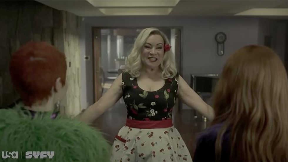 Lachlan Watson and Jennifer Tilly