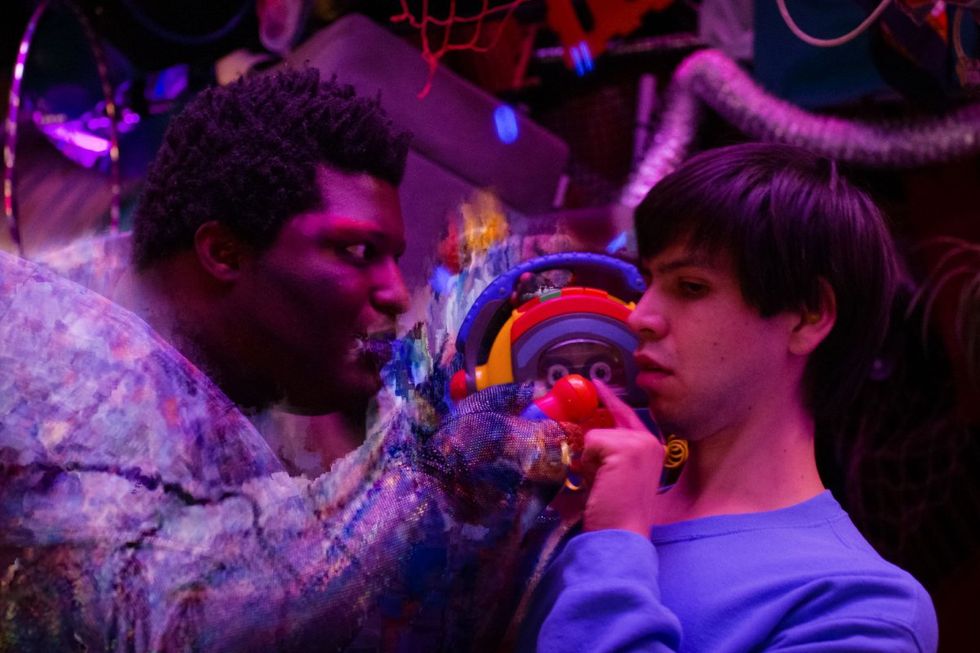 Larry Owens and Julio Torres in Problemista