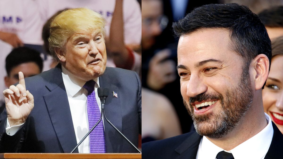 Late night host Jimmy Kimmel mocked former President Donald Trump about his hush money trial