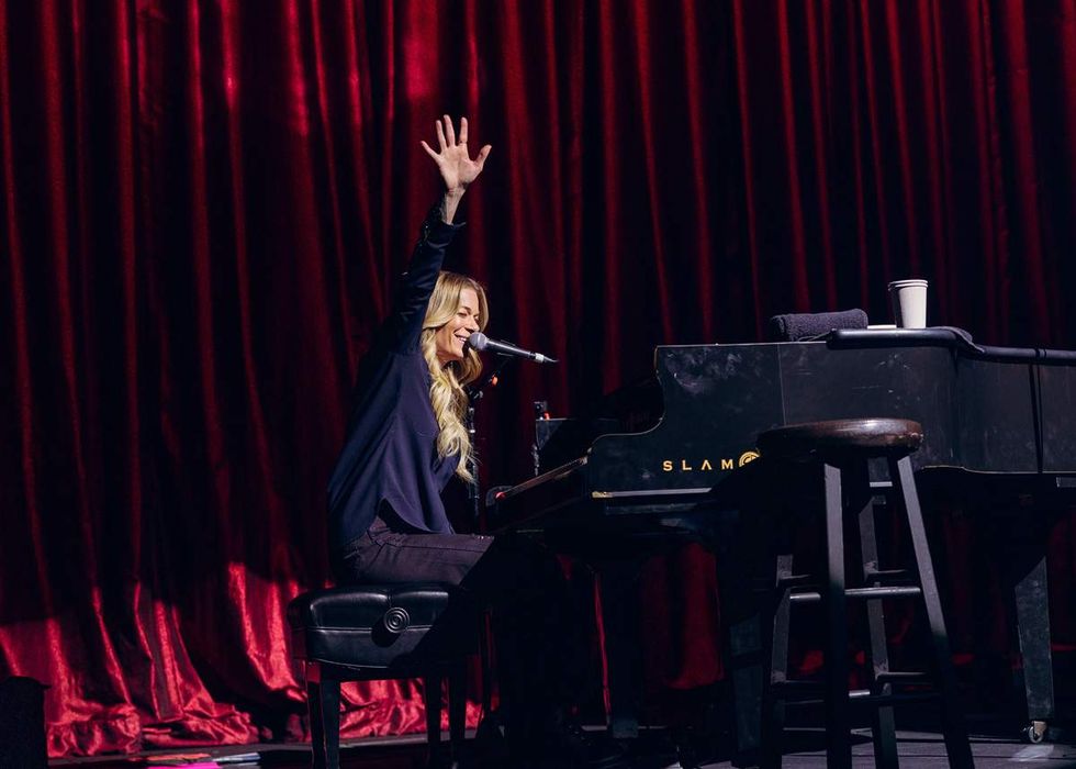 LeAnn Rimes performs at Sin City Classic sports festival