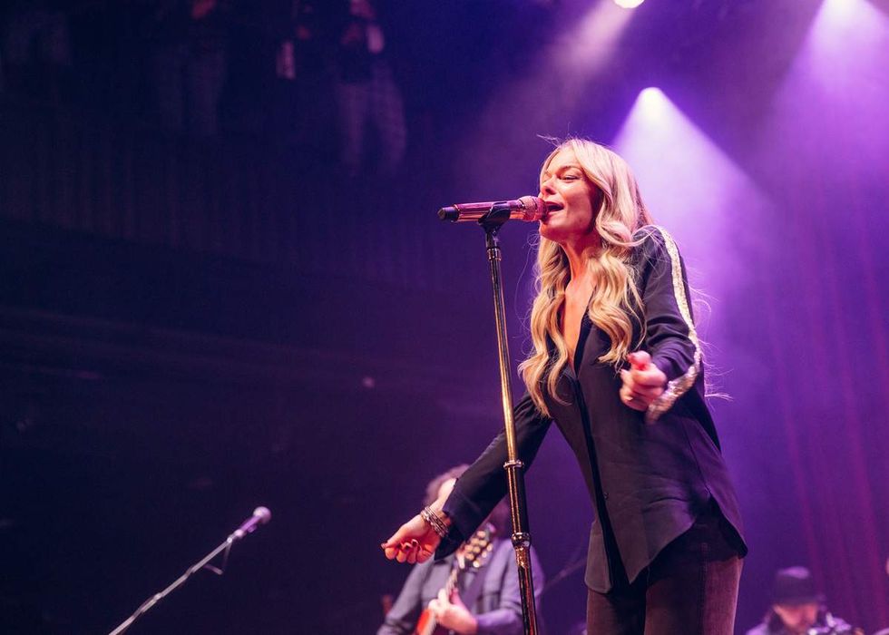 LeAnn Rimes performs at Sin City Classic sports festival