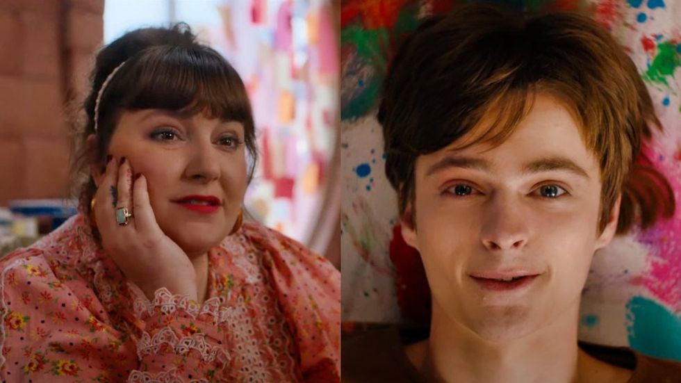 Lena Dunham and Corey Fogelmanis in I Wish You All the Best