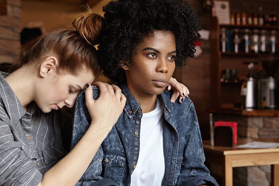 lesbian couple argue