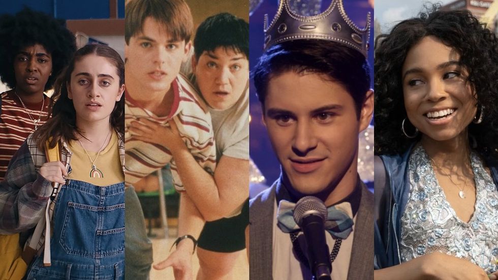 LGBTQ+ movies about high school: Bottoms, Edge of Seventeen, G.B.F., Anything's Possible