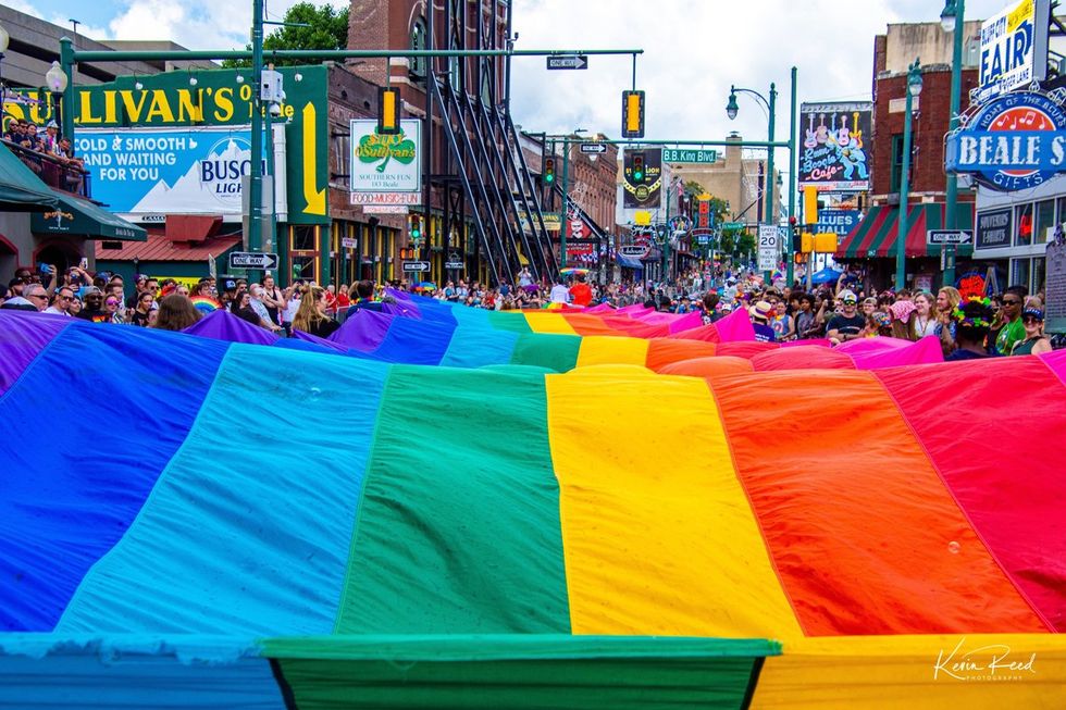 LGBTQ+ Pride Parade Festival Celebration Memphis Mid South Tennessee