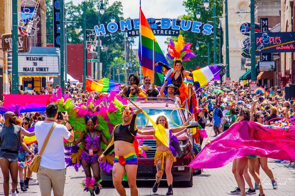LGBTQ+ Pride Parade Festival Celebration Memphis Mid South Tennessee