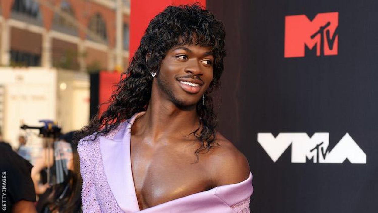 Lil Nas X on VMA 2021 red carpet