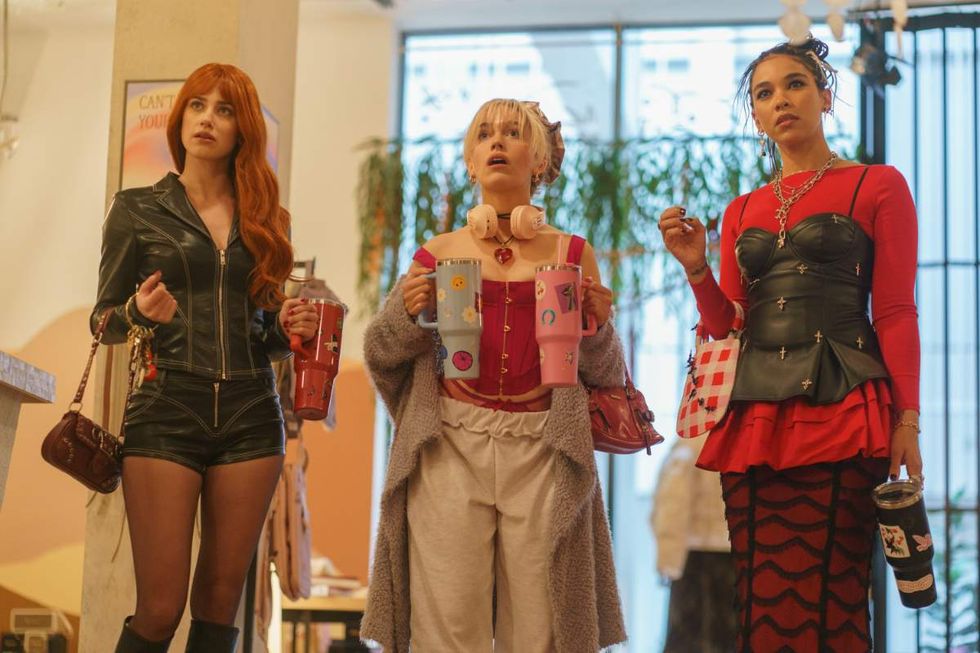 Lili Reinhart, Victoria Pedretti and Alexandra Shipp in Meredith Alloway\u2019s Forbidden Fruits.