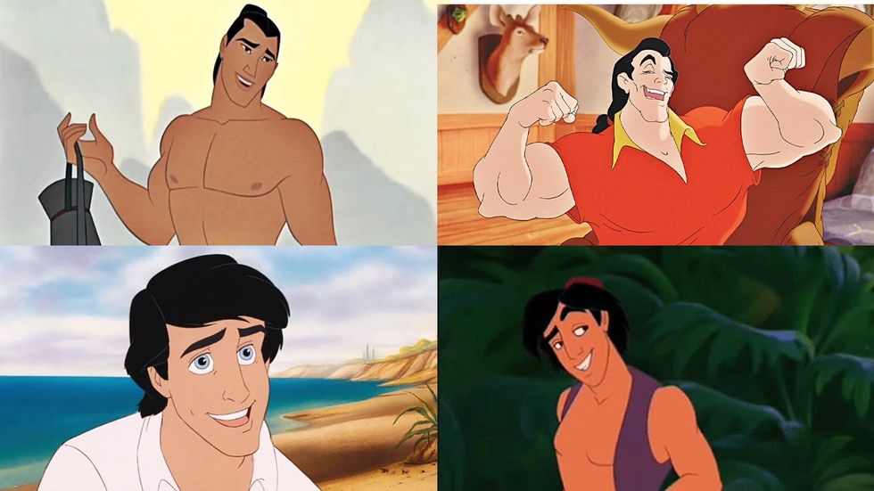 LiShang, Gaston, Aladdin, Prince Eric