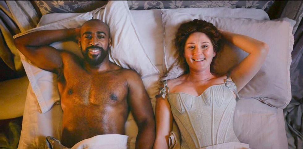 Lord Marcus Anderson and Violet in bed