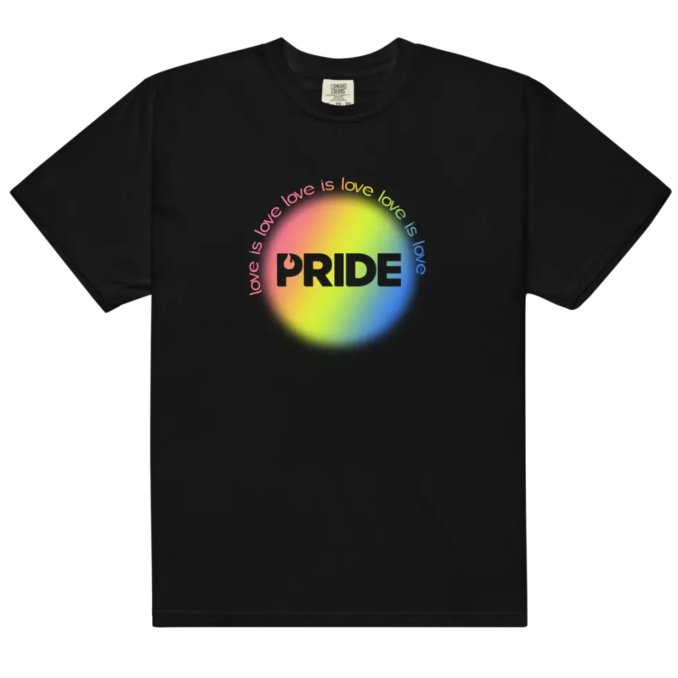 Love is Love Unisex Dyed Heavyweight T-shirt